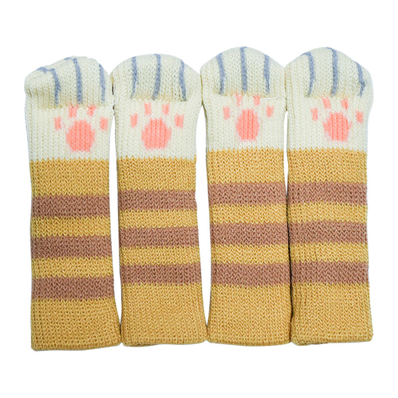 4PCS Cute Cat Claw Pattern Chair Leg Floor Protectors Covers Furniture Feet Pads Table Leg Protectors Caps to Prevent Scratch and Noise 4PCS Cute Cat Claw Pattern Chair Leg Floor Protectors Covers Furniture Feet Pads Table Leg Protectors Caps to Prevent Scratch and Noise